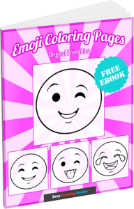Emoji Coloring Pages for Kids - ebook 3D cover image