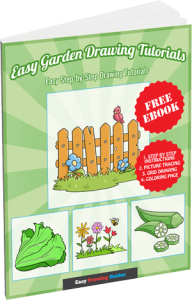 Easy Garden Drawing Tutorials - 3D eBook cover