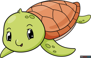 How to Draw a Baby Turtle Featured Image