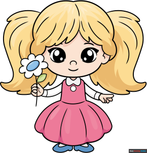 How to Draw an Easy Little Girl Featured Image