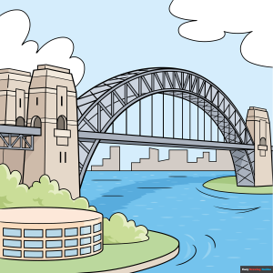 How to Draw the Sydney Harbor Bridge Featured Image
