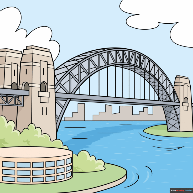 How to Draw the Sydney Harbor Bridge Featured Image