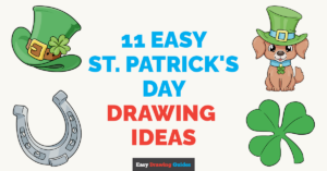 11 Easy St. Patrick's Day Drawing Tutorials for Kids Featured Image