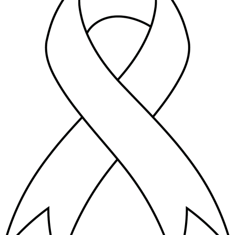 Free printable Ribbon coloring page