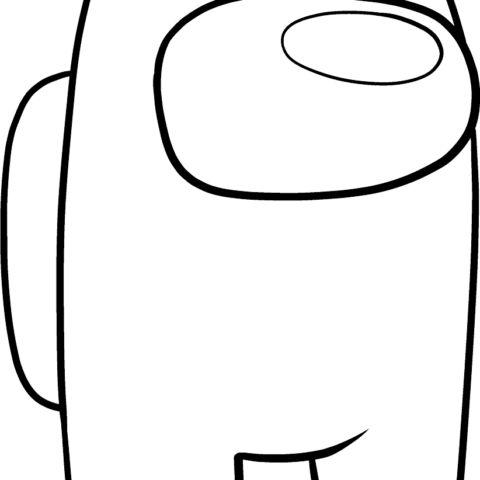 Free printable Among Us Character coloring page
