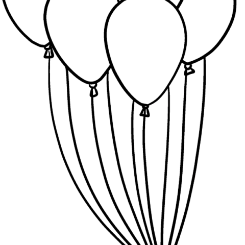 Free printable Balloons coloring image