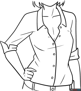 Free printable Anime Shirt coloring page