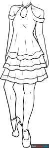 Free printable Dress coloring page