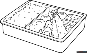 Free printable Anime Food coloring page