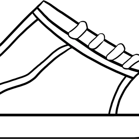 Free printable Shoe coloring page