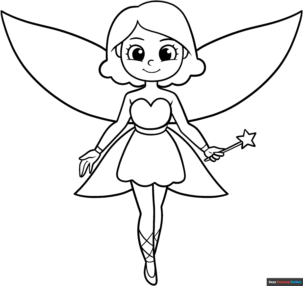 Double Fairy Wings Coloring Page Free Printable Coloring Double Fairy Wings Coloring Page Free Printable Coloring