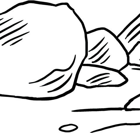 Free printable Rocks coloring page