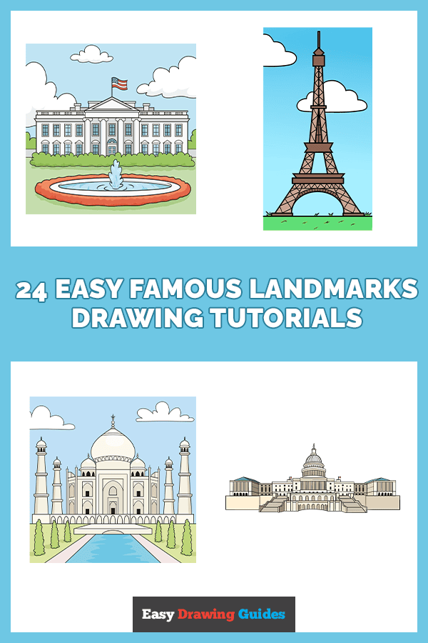 24 Easy Famous Landmarks Pinterest Image