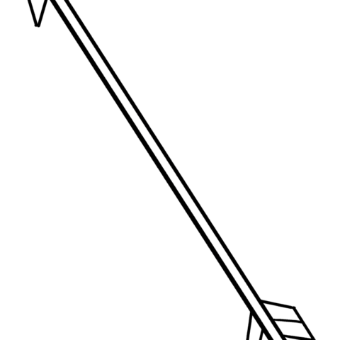Free printable Arrow coloring page