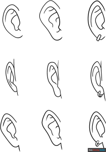 Free printable Anime Ears coloring page