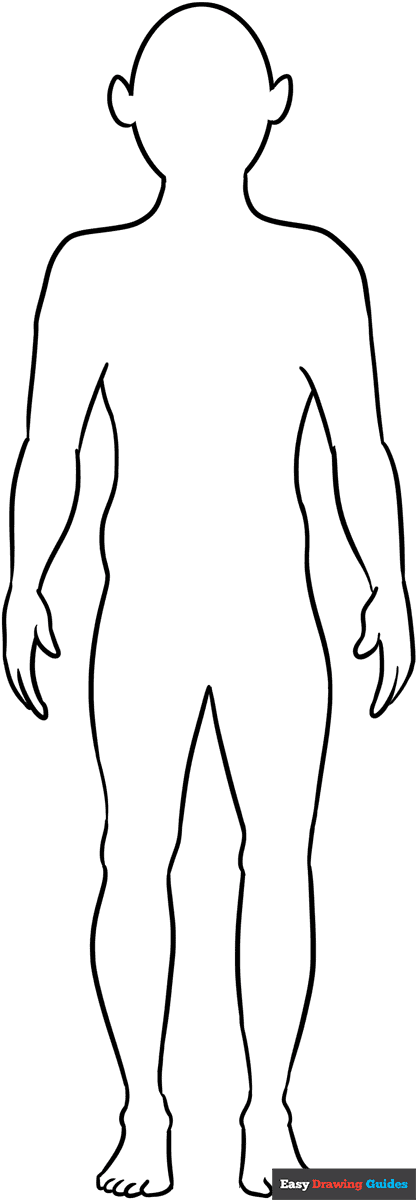Human Body Outline Coloring Pages 2025 Human Body Outline Coloring Pages 2025