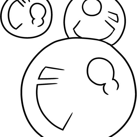 Free printable Bubbles coloring page