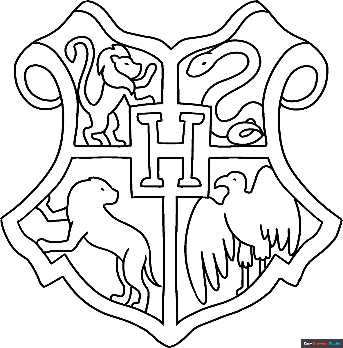 Hogwarts House Crests Printable