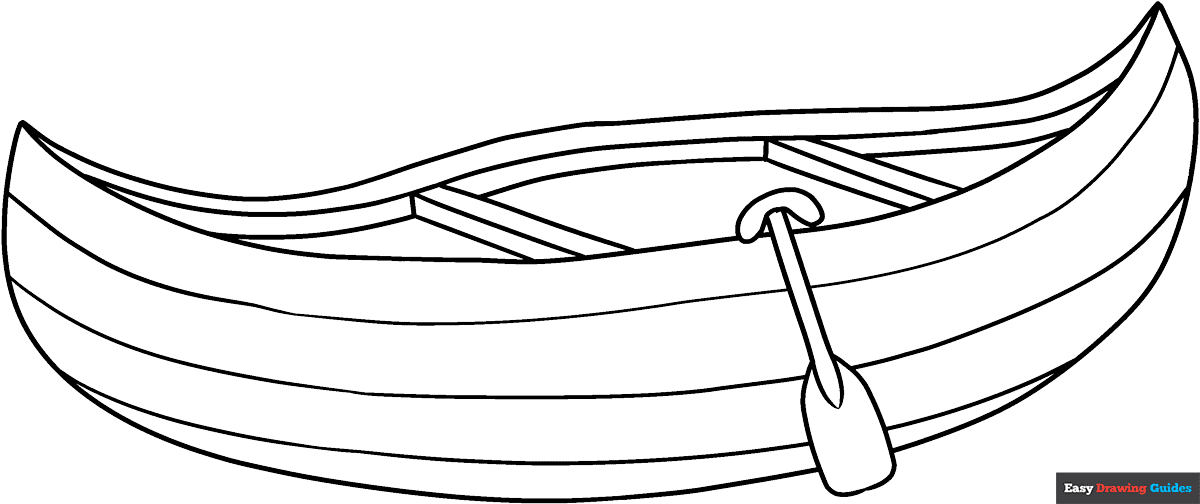 Canoe Coloring Pages Drawing Sports Kids Paddle Summer Boat Rowing Canoe Coloring Pages Drawing Sports Kids Paddle Summer Boat Rowing