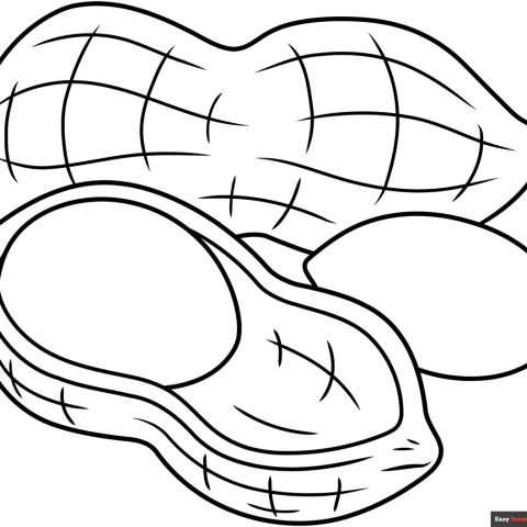 Free printable Peanut coloring image