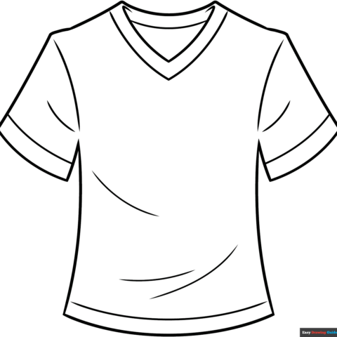 How to Draw a T-Shirt Outline Featured Image