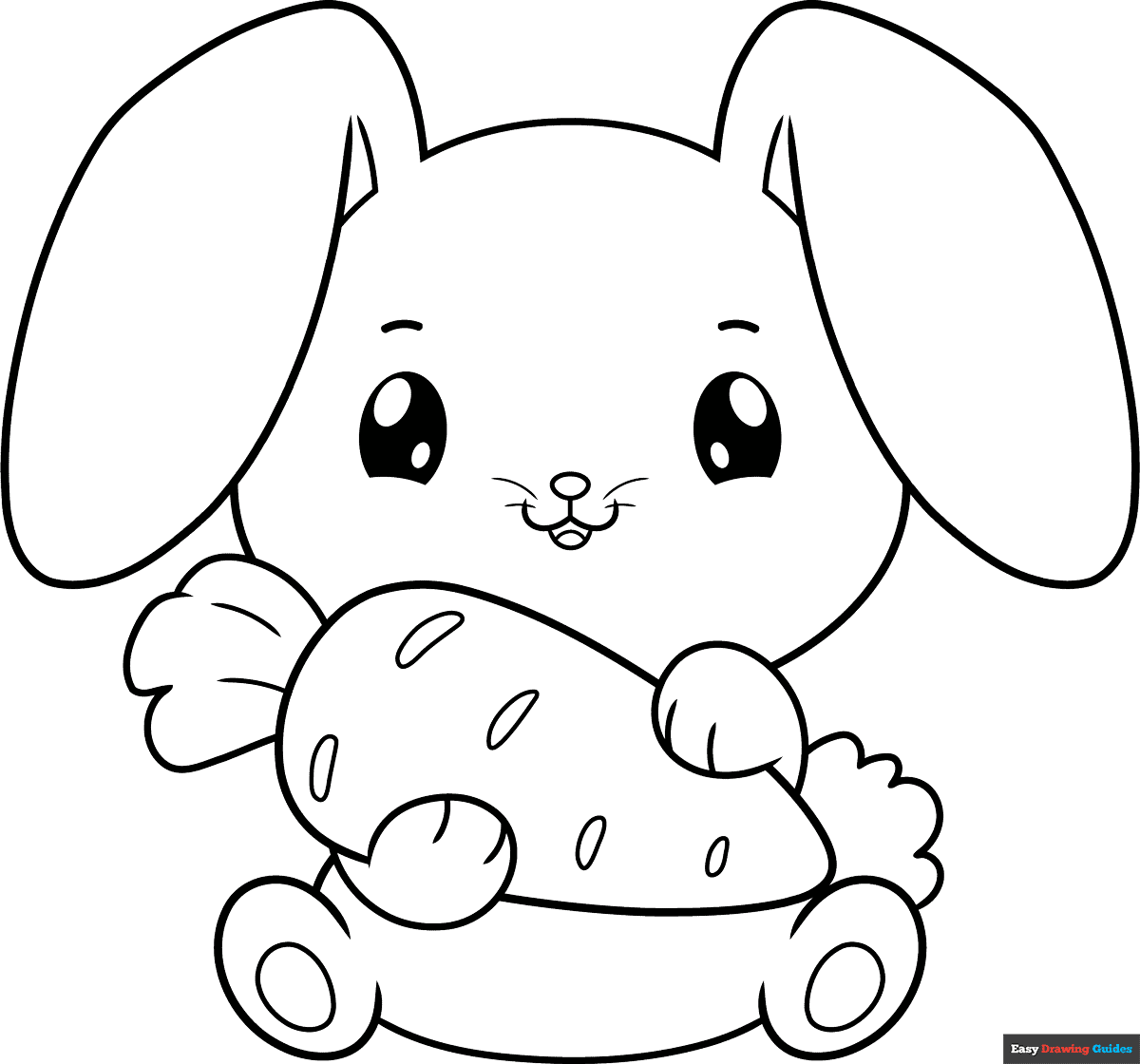 Cute Bunny Coloring Pages Free Printable Infoupdate