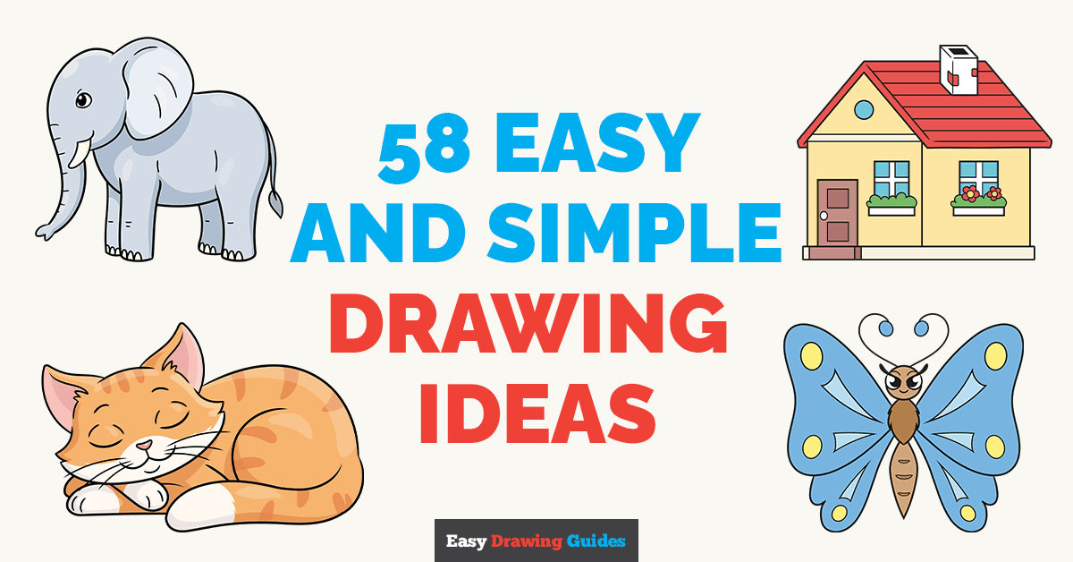 58 Easy and Simple Drawing Tutorials for Kids Featured Image