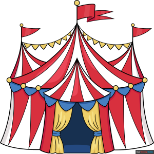 How to Draw a Circus Tent Featured Image