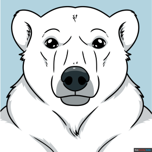 How to Draw a Polar Bear Head and Face Featured Image