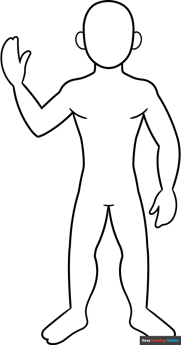 Person Stencil Outline Person Stencil Outline