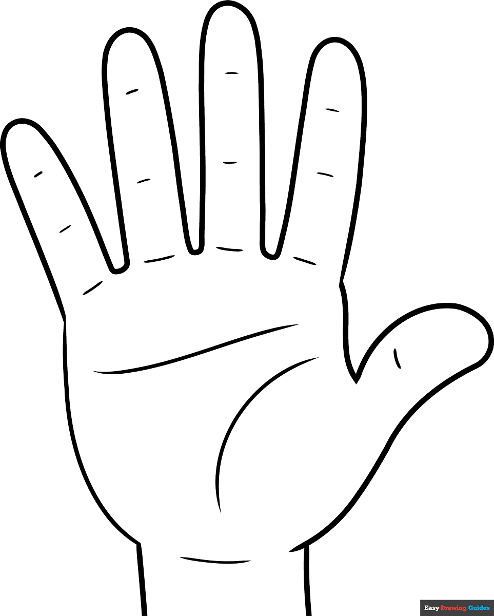 Coloring Sheet Of A Hand Coloring Sheet Of A Hand