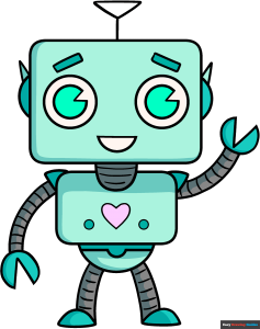 How to Draw a Cute Robot Featured Image