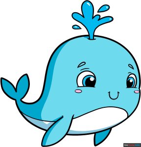 How to Draw a Cute Whale Featured Image