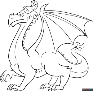 How to Draw a Dragon Outline Featured Image