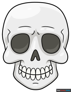 How to Draw an Easy Skeleton Face Featured Image