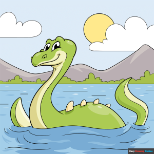 how to draw the loch ness monster featured image