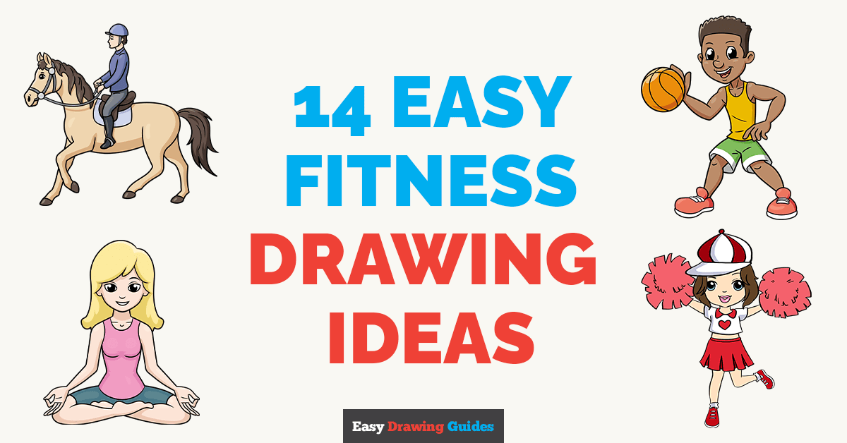 14 Easy Fitness Drawing Tutorials for Kids Featured Image