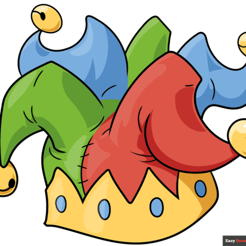 how to draw a jester hat featured image