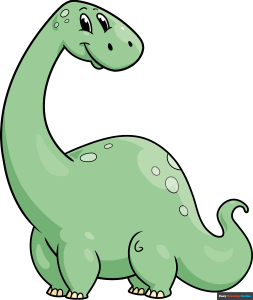 How to Draw an Easy Cartoon Dinosaur Featured Image