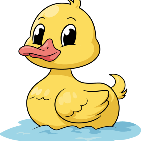 How to Draw an Easy Cartoon Duck Featured