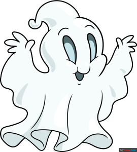How to Draw an Easy Cartoon Ghost Featured Image