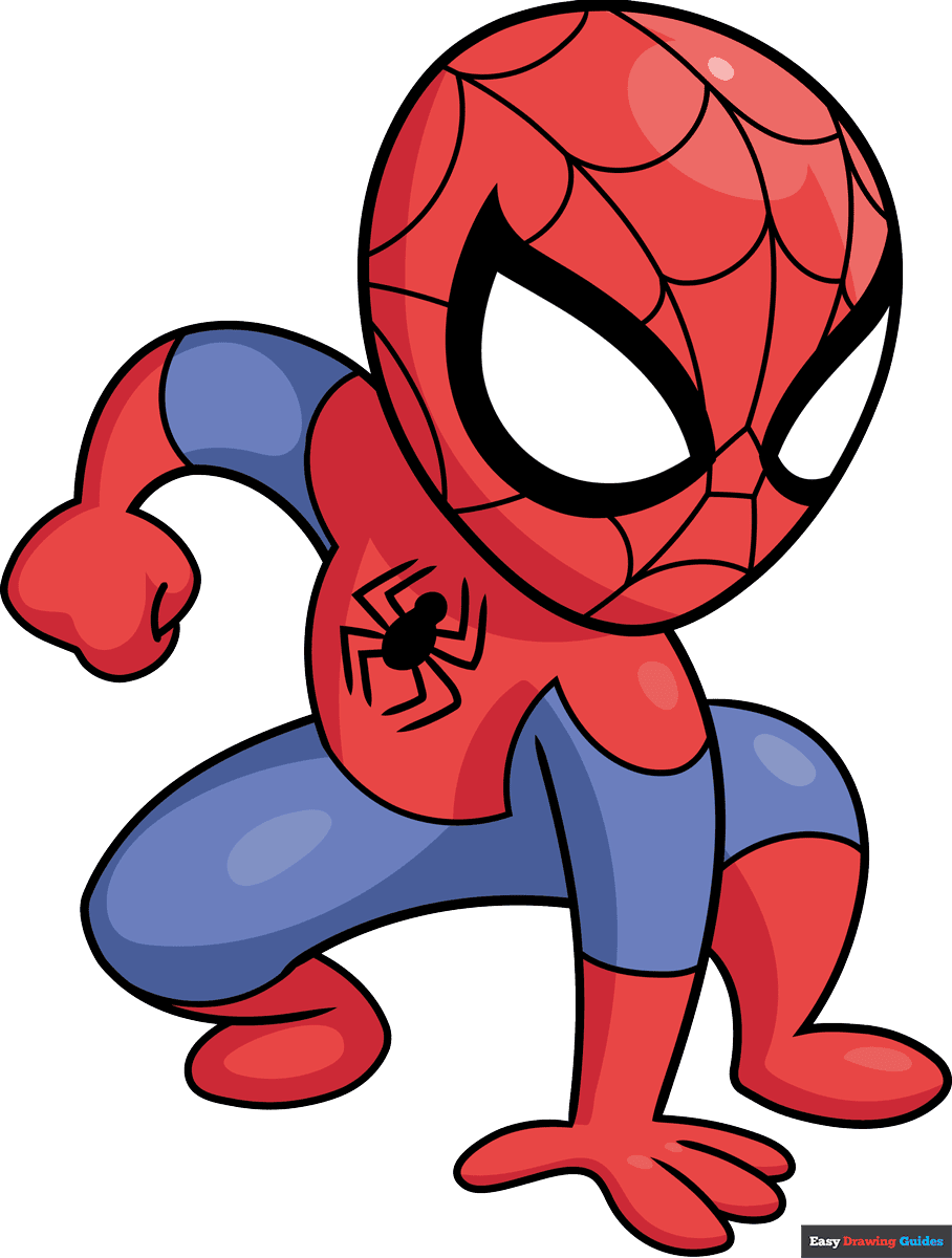 Spider Man Cartoon Easy Drawing Spider Man Cartoon Easy Drawing
