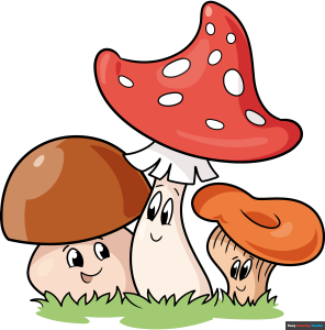 How to Draw Easy Cartoon Mushrooms Featured Image