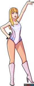 How to Draw Taylor Swift Featured Image