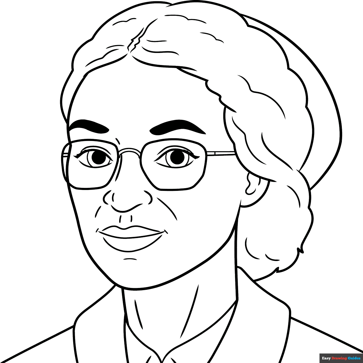 Rosa Parks Colouring Page
