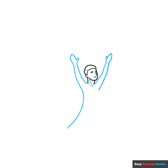 FIFA World Cup Trophy step-by-step drawing tutorial: step 2