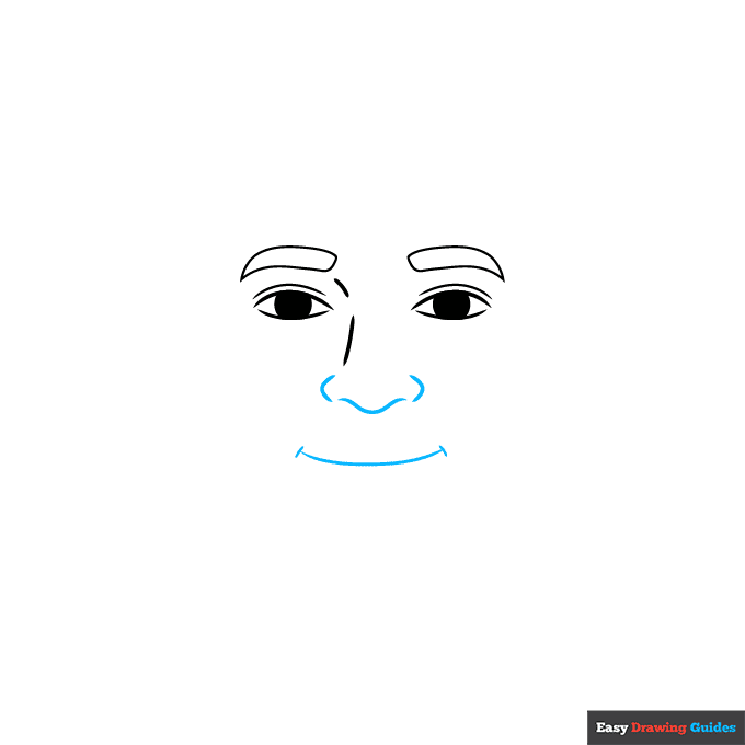 Kylian Mbappe step-by-step drawing tutorial: step 3