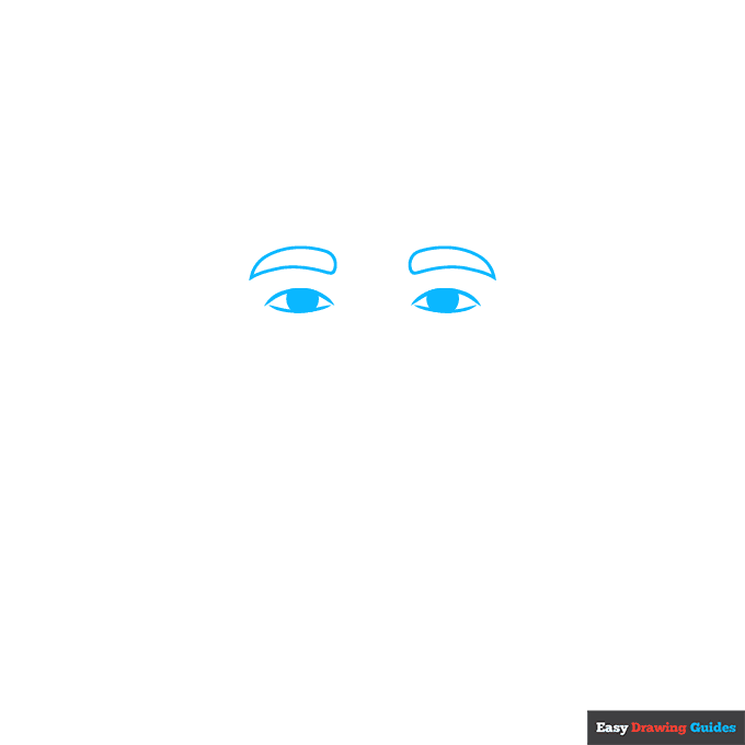 Neymar Jr step-by-step drawing tutorial: step 1
