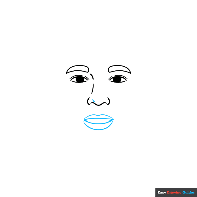 Neymar Jr step-by-step drawing tutorial: step 3