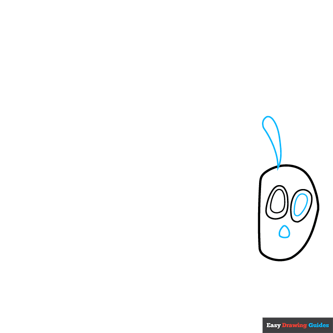 The Very Hungry Caterpillar step-by-step drawing tutorial: step 2